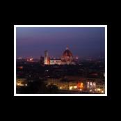 The Cathedral, Florence, at Night...